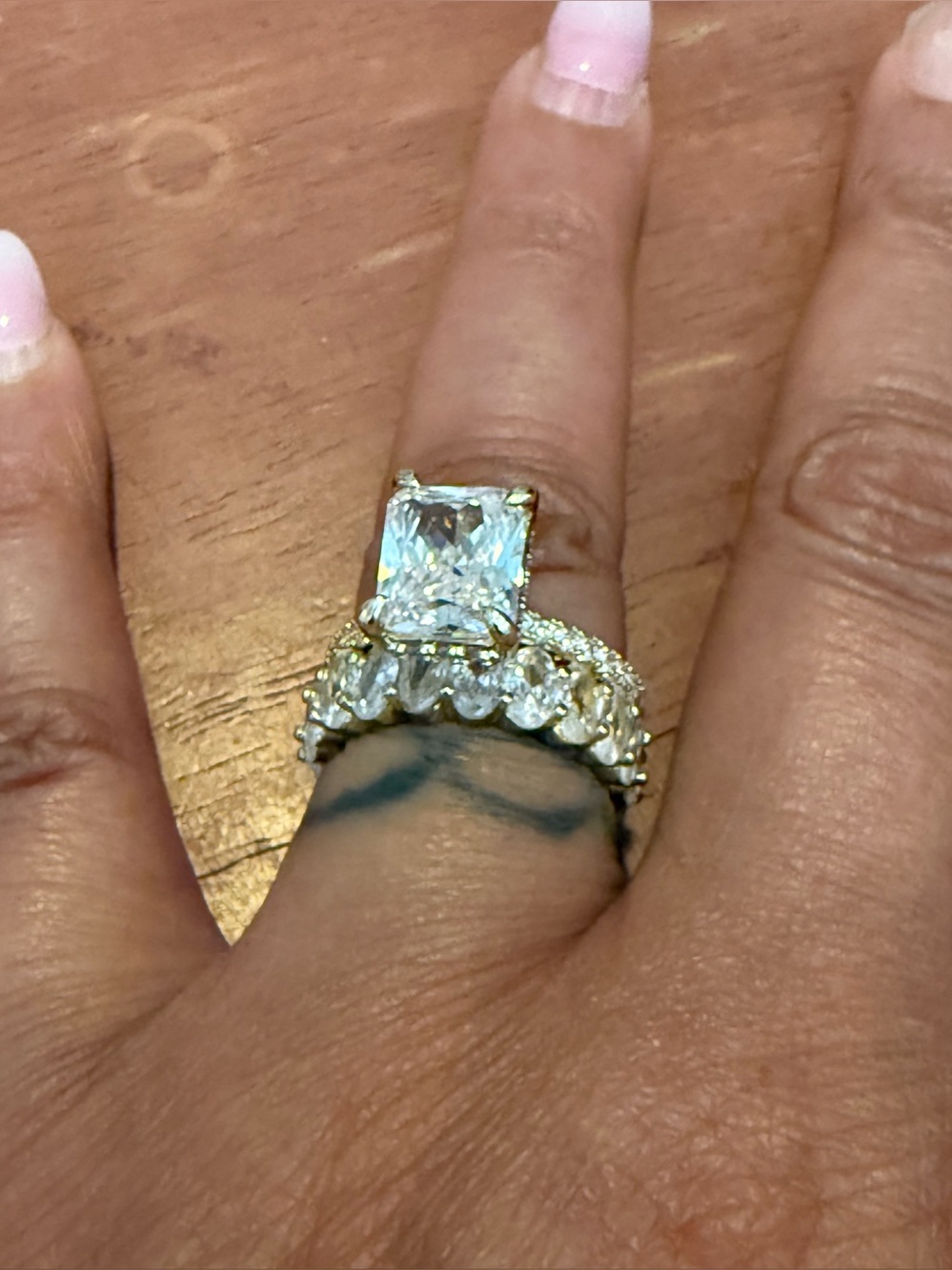CZ Wedding Ring Set